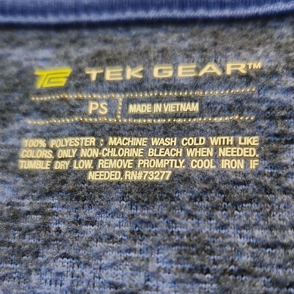 Tek Gear Women's Heathered Blue V-Neck Sweater - Picture 2 of 3